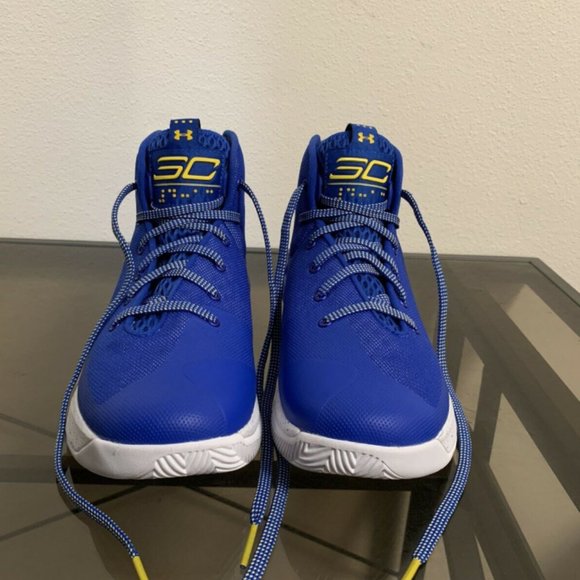 Men's Under Armour CURRY 3ZERO Blue Sneakers 11.5 - Picture 2 of 7